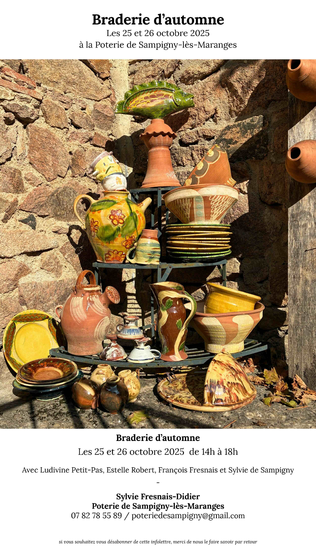 Braderie Automnale 2025 à la Poterie